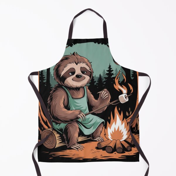 Item preview, FUNNY CAMPFIRE SLOTH . designed and sold by Obinne.