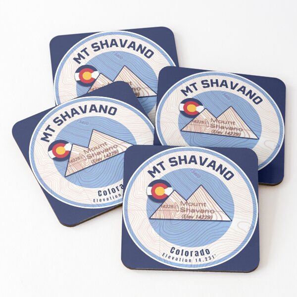 Item preview, Colorado Mountain Sunset Map - Mt Shavano designed and sold by Willz Designz.