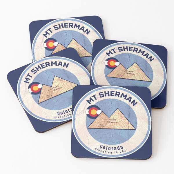 Item preview, Colorado Mountain Sunset Map - Mt Sherman designed and sold by Willz Designz.
