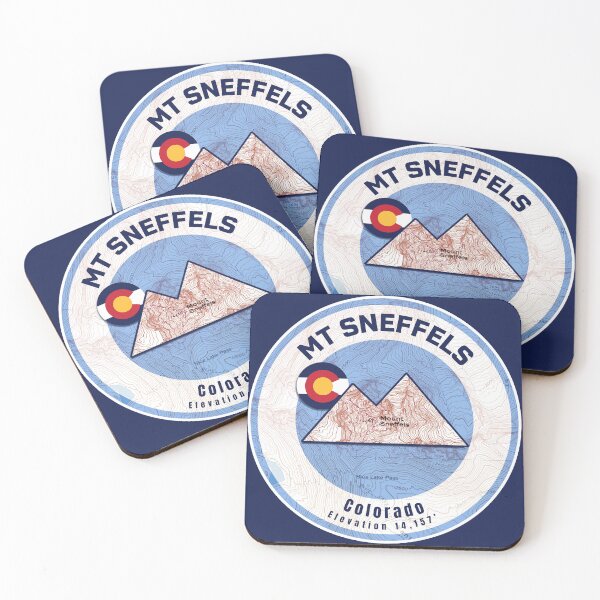 Item preview, Colorado Mountain Sunset Map - Mt Sneffels designed and sold by Willz Designz.