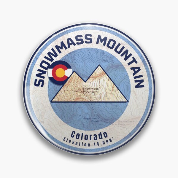 Item preview, Colorado Mountain Sunset Map - Snowmass Mountain designed and sold by Willz Designz.