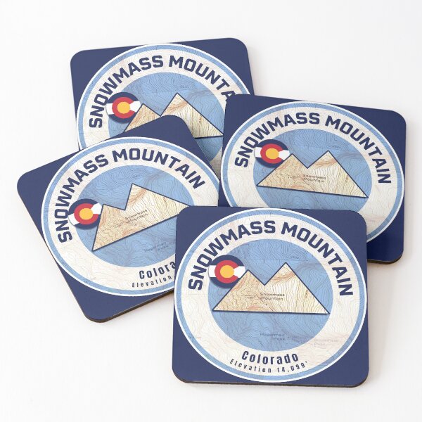 Item preview, Colorado Mountain Sunset Map - Snowmass Mountain designed and sold by Willz Designz.