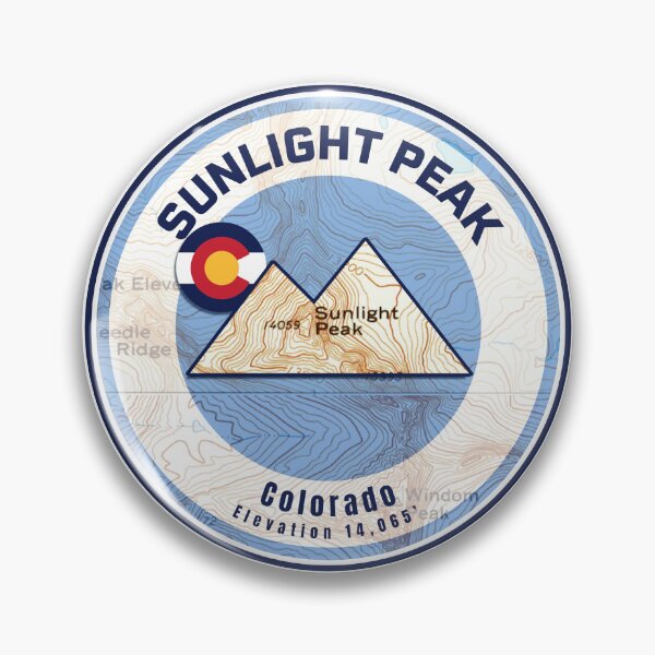 Item preview, Colorado Mountain Sunset Map - Sunlight Peak designed and sold by Willz Designz.