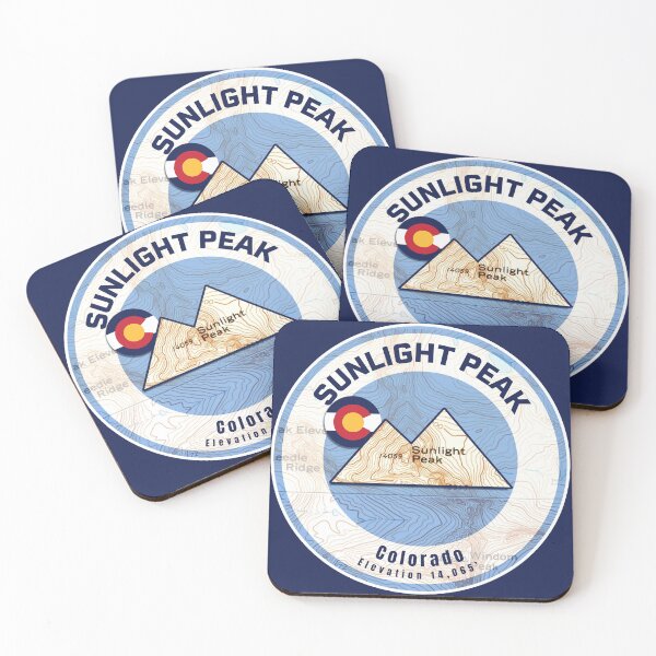 Item preview, Colorado Mountain Sunset Map - Sunlight Peak designed and sold by Willz Designz.