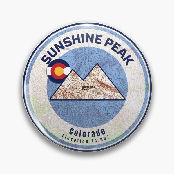 Item preview, Colorado Mountain Sunset Map - Sunshine Peak designed and sold by Willz Designz.