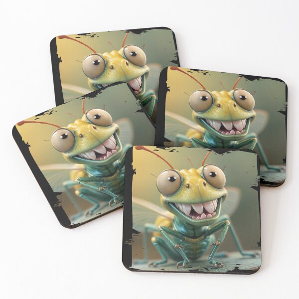 Item preview, Smiling Grasshopper with Cheerful Expression Cartoon Design designed and sold by Hungry-Murphy.