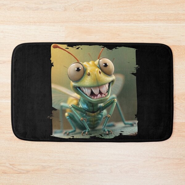 Item preview, Smiling Grasshopper with Cheerful Expression Cartoon Design designed and sold by Hungry-Murphy.
