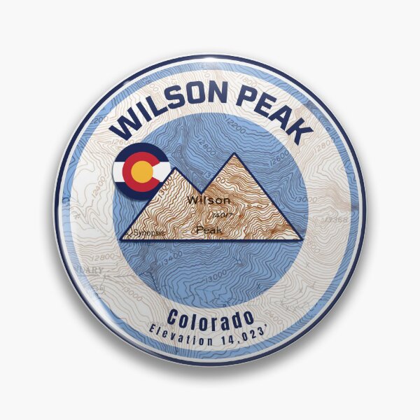 Item preview, Colorado Mountain Sunset Map - Wilson Peak designed and sold by Willz Designz.