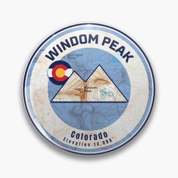 Item preview, Colorado Mountain Sunset Map - Windom Peak designed and sold by Willz Designz.