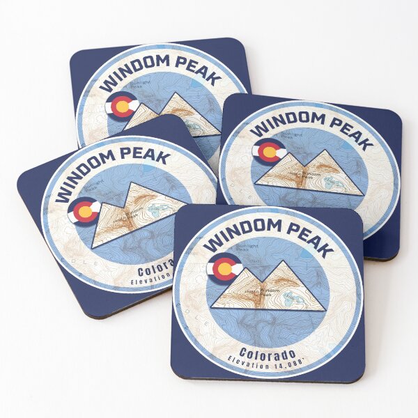 Item preview, Colorado Mountain Sunset Map - Windom Peak designed and sold by Willz Designz.