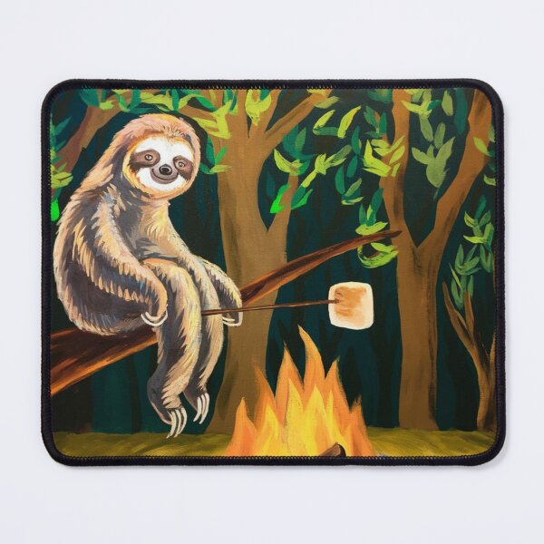 Item preview, CAMPFIRE SLOTH . funny camping designed and sold by Obinne.
