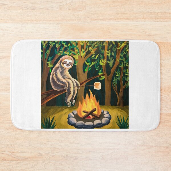 Item preview,  CAMPFIRE SLOTH . funny camping  designed and sold by Obinne.