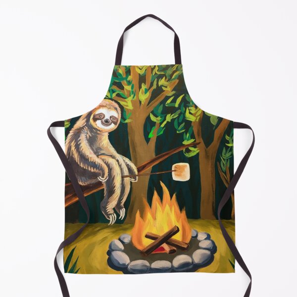 Item preview,  CAMPFIRE SLOTH . funny camping  designed and sold by Obinne.