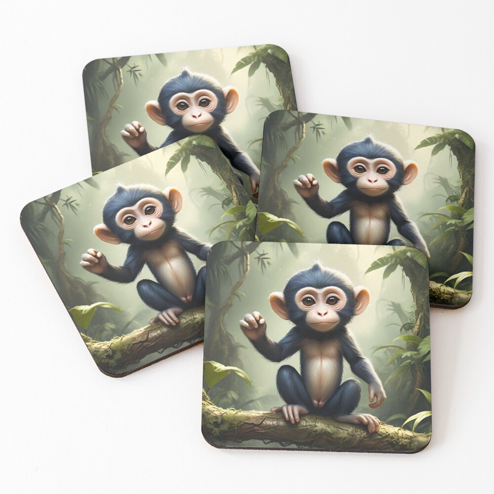 Item preview, Coasters (Set of 4) designed and sold by PIGCASSOSAIART.