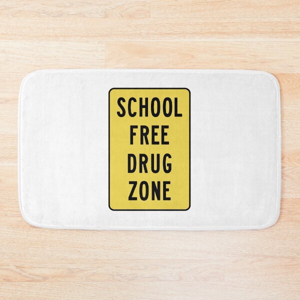 Item preview, School Free Drug Zone (Yellow background) designed and sold by thebigleebowski.