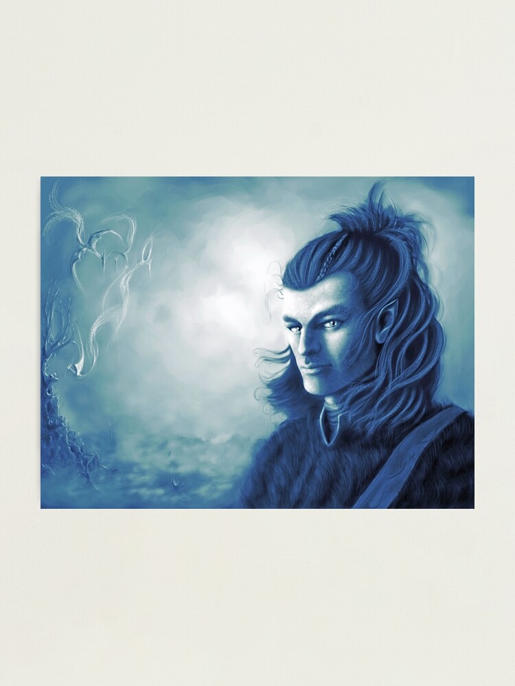 Thumbnail 1 of 3, Photographic Print, Wild Elf Hunter Aquamarine designed and sold by Sirielle.