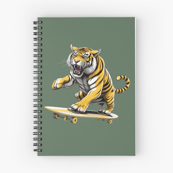 Item preview, Fierce Tiger on Skateboard designed and sold by NiRia Spot.