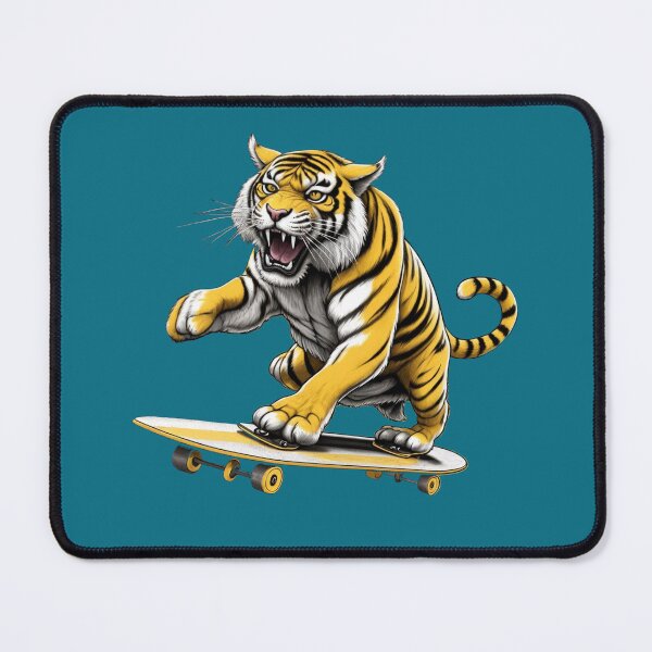 Item preview, Fierce Tiger on Skateboard designed and sold by NiRia Spot.