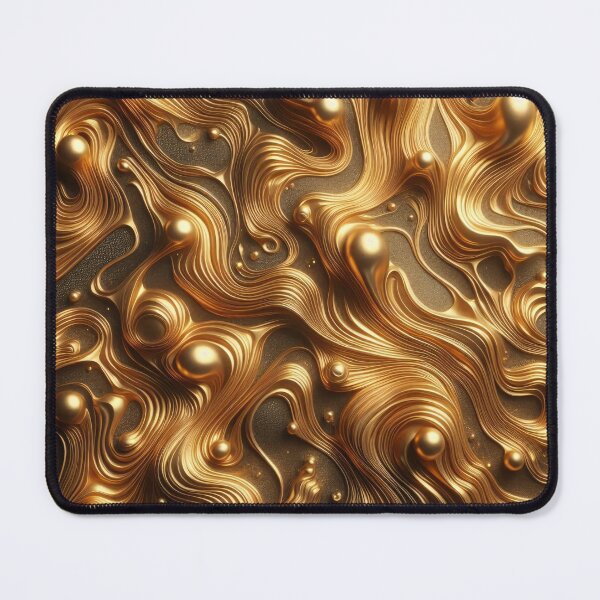 Item preview, Swirling golden and black patterns create a mesmerizing abstract texture designed and sold by homydesign.