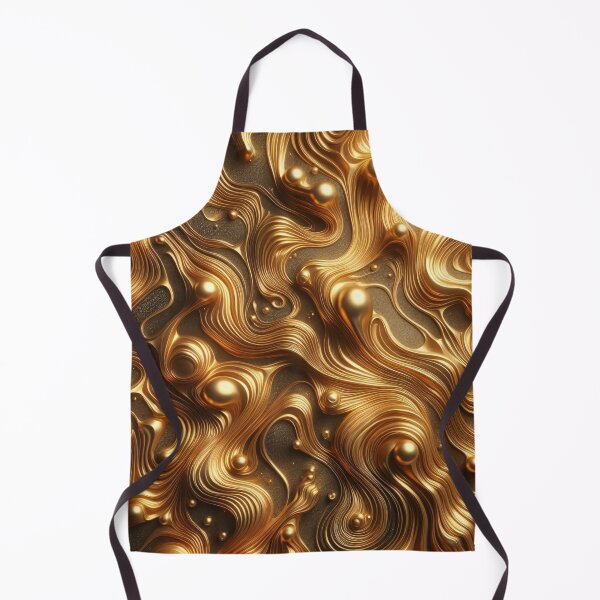 Item preview, Swirling golden and black patterns create a mesmerizing abstract texture designed and sold by homydesign.