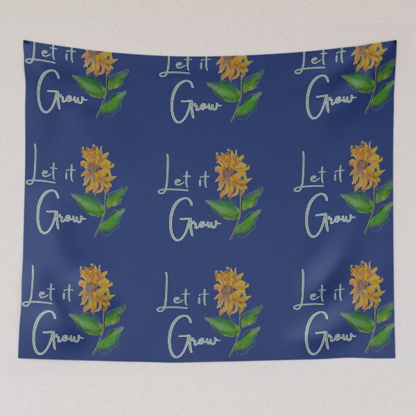 Item preview, Let it Grow - Hippie Deadhead Sunflower designed and sold by AuroraXGreen.