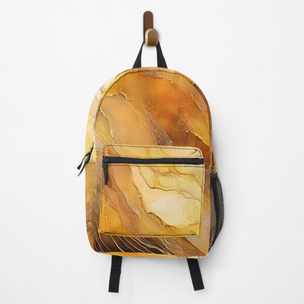 Item preview, Vivid abstract art with swirling golden hues and dynamic textures designed and sold by homydesign.
