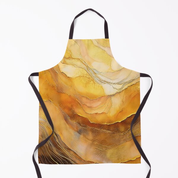 Item preview, Vivid abstract art with swirling golden hues and dynamic textures designed and sold by homydesign.