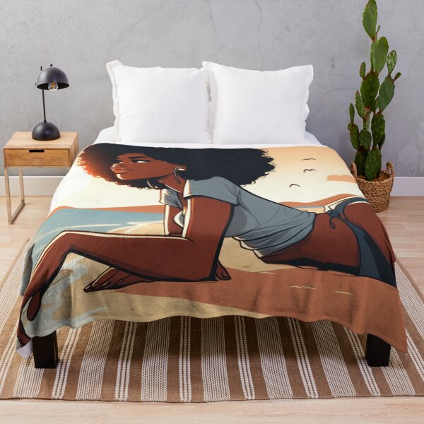 Item preview, Ebony Girl - Time off at the Beach - 01 designed and sold by MyEbonyYou.