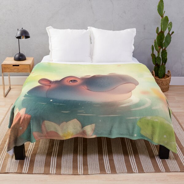 Item preview, Hippo Floral Pond Hideaway in the Forest designed and sold by AshiraCreations.