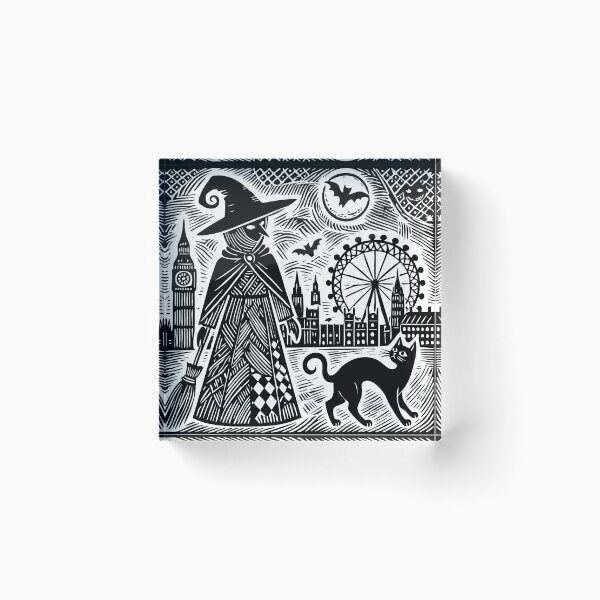 Item preview, Spellbound in the City: Witch, Cat, and London designed and sold by Carocas20.