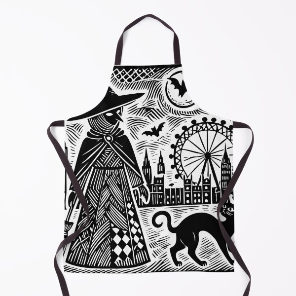 Item preview, Spellbound in the City: Witch, Cat, and London designed and sold by Carocas20.