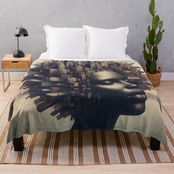 Item preview, Ebony Inspired Art - Black City Power Hair designed and sold by MyEbonyYou.
