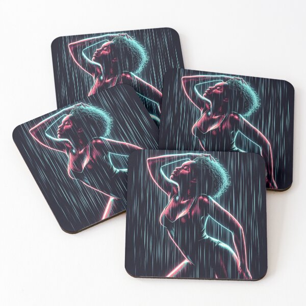 Item preview, Ebony Swimmer - Rainy Night in the City 04 designed and sold by MyEbonyYou.
