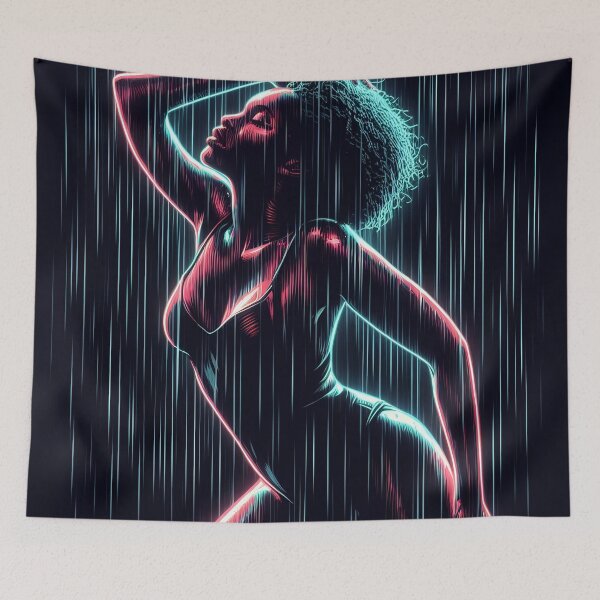 Item preview, Ebony Swimmer - Rainy Night in the City 04 designed and sold by MyEbonyYou.