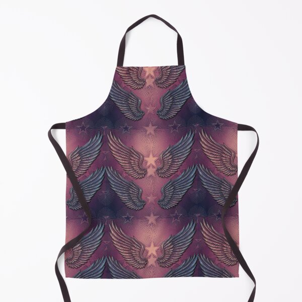 Item preview, Chrome Angels: Tribal Wings & Stars in Pastel Y2K Angelcore designed and sold by SeanOsShirts.