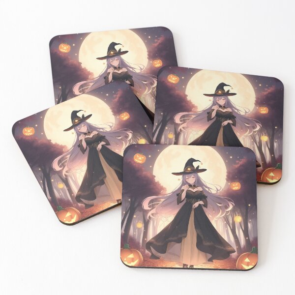 Item preview, Pretty Witches - Halloween Witch Under Full Moon designed and sold by FallenStarArt.