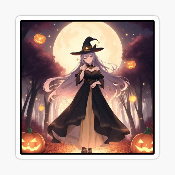 Item preview, Pretty Witches - Halloween Witch Under Full Moon designed and sold by FallenStarArt.