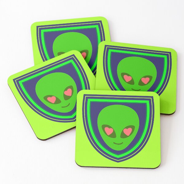 Item preview, ALIEN GRAPHIC ALIEN ❤️ BADGE DESIGN  designed and sold by OnlineTshirtMan.