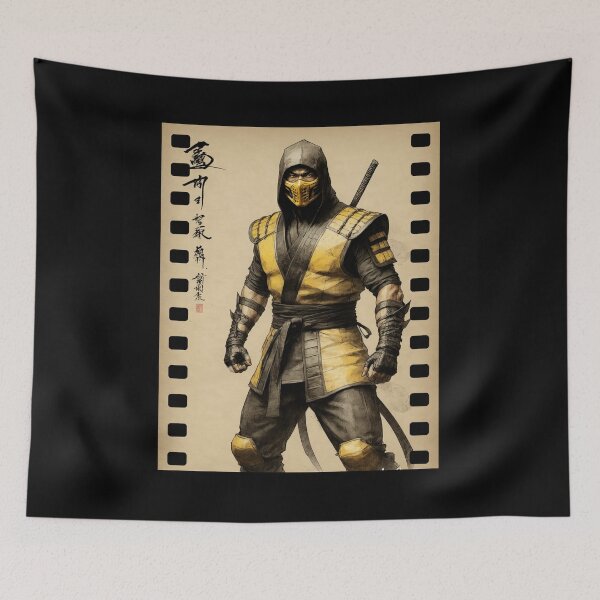 Item preview, Masked Ninja Warrior Stealth and Power Illustration designed and sold by Hungry-Murphy.
