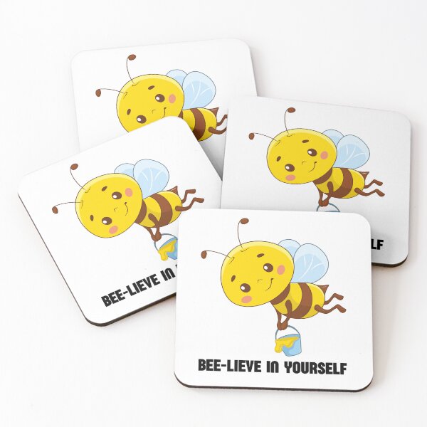 Item preview, Sweet little bee with the phrase: "Believe in yourself" designed and sold by mysummerland.