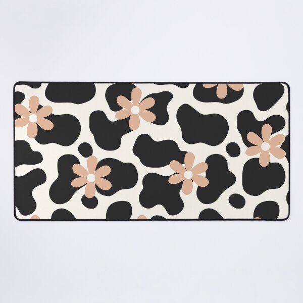 Item preview, Retro Floral Cow Print designed and sold by DesignByRoseCo.