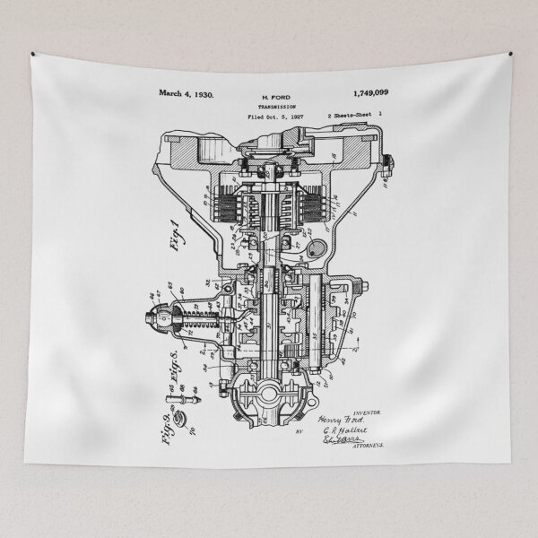 Item preview, Henry Ford Transmission Patent Black  designed and sold by Luve Store.