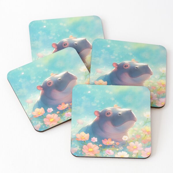 Item preview, A Hippopotamus in Floral Bloom designed and sold by AshiraCreations.