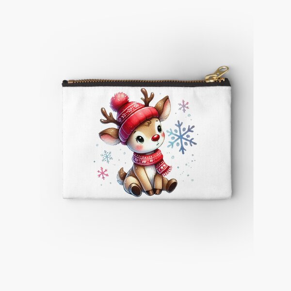 Item preview, Cute Reindeer in Winter Hat Illustration designed and sold by Little Care Studio.