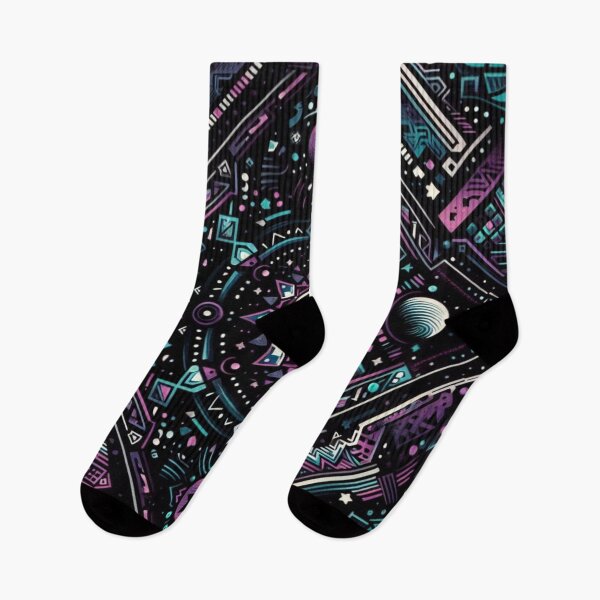 Item preview, Geometric Pattern #2 in Pink, Black, & Teal designed and sold by Paragon-Art.