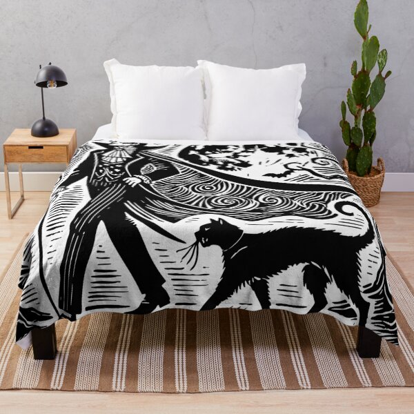 Item preview, Nocturnal Stroll: Dracula and His Cat Under the Full Moon designed and sold by Carocas20.
