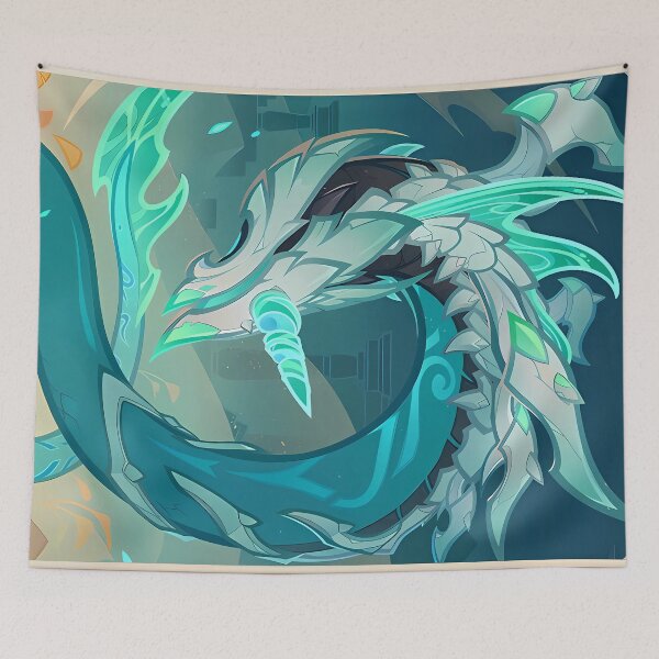 Item preview, Consecrated Flying Serpent | Genshin Impact TCG designed and sold by kazatodoesart.