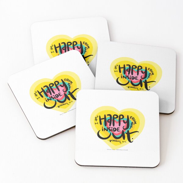 Item preview, I am happy from the inside out. Psalm 16:9a designed and sold by CalmInThePsalms.