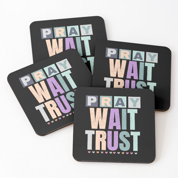 Item preview, Retro Colorful, Pray, Wait, Trust designed and sold by AlienOccupation.