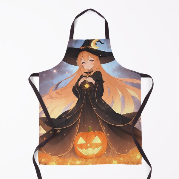 Item preview, Pretty Witches - Halloween Witch with Jack-o-Lantern designed and sold by FallenStarArt.